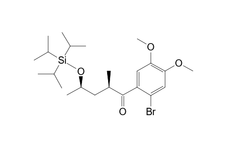 (2R,4R)-1-(2-Bromo-4,5-dimethoxyphenyl)-2-methyl-4-((triisopropylsilyl)oxy)pentan-1-one