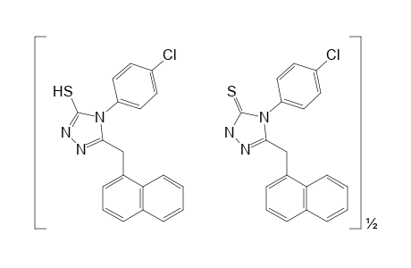 4-(p-chlorophenyl)-5-[(1-naphthyl)methyl]-4H-1,2,4-triazole-3-thiol