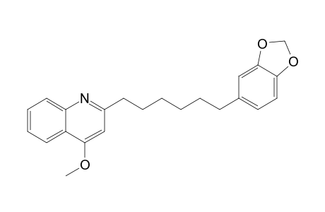 2-[6'-(2H-BENZO-[D]-1'',3''-DIOXOLEN-5''-YL)-HEXYL]-4-METHYLOXYQUINOLINE