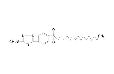 2-[p-(hexadecylsulfonyl)phenyl]-5-(methylthio)-1,3,4-thiadiazole