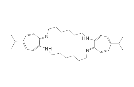 3,16-Diisopropyl-6,7,8,9,10,11,12,19,20,22,23,24,25-tetradecahydrodicyclohepta[b,i][1,4,11,14]tetraazacycloeicosine