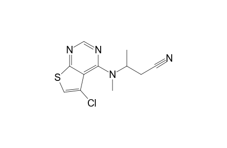 Butanenitrile, 3-[(5-chlorothieno[2,3-d]pyrimidin-4-yl)methylamino]-