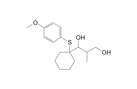 (1RS,2RS)-1-[1-(4-Methoxyphenylsulfanyl)cyclohexyl]-2-methylpropane-1,3-diol