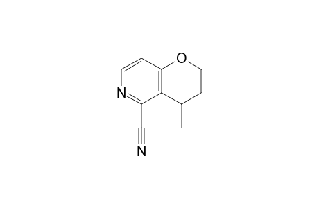 4-methyl-3,4-dihydro-2H-pyrano[3,2-c]pyridine-5-carbonitrile