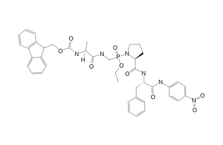 FMOC-ALA-GLY-OMEGA-(PO2ET-N)-PRO-PHE-PNA;MAJOR-ISOMER