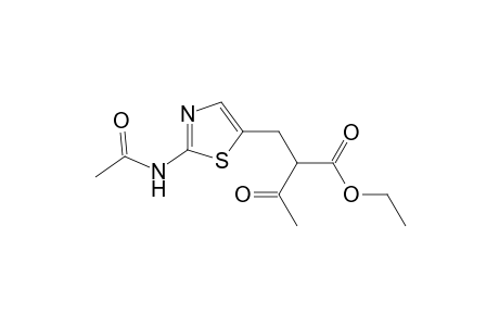 2-[(2-acetamido-5-thiazolyl)methyl]acetoacetic acid, ethyl ester