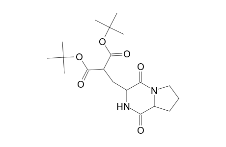 2-[(1,4-diketo-2,3,6,7,8,8a-hexahydropyrrolo[1,2-a]pyrazin-3-yl)methyl]malonic acid ditert-butyl ester