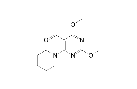 2,4-dimethoxy-6-piperidino-pyrimidine-5-carbaldehyde