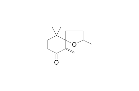 3,10,10-trimethyl-6-methylidene-4-oxaspiro[4.5]decan-7-one