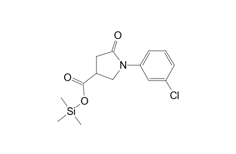 1-(3-Chlorophenyl)-5-oxo-3-pyrrolidinecarboxylic acid, trimethylsilyl ester