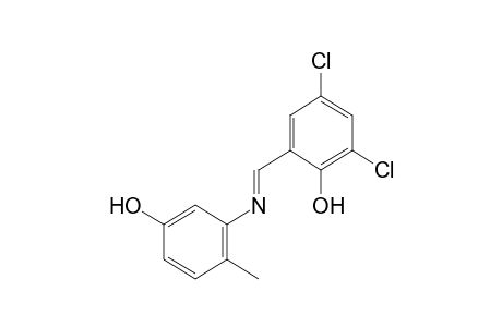 3-[(3,5-dichlorosalicylidene)amino]-p-cresol