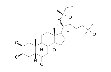 29-ALPHA-ETHYL-29-BETA-METHYL-20,22-O-METHYLIDENE-20-HYDROXY-ECDYSONE