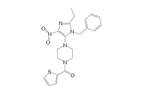 [4-(1-BENZYL-2-ETHYL-4-NITRO-1H-IMIDAZOL-5-YL)-PIPERAZIN-1-YL]-(THIOPHEN-2-YL)-KETONE