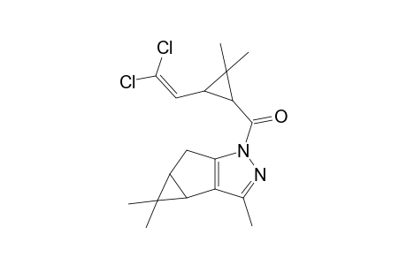 2-N-[2,2-Dimethyl-3-(2,2-dichloroethenyl)cyclopropane-1-ylcarbonyl]-4-methyl-6,7-isopropylidene-2,3-diazabicyclo[3.3.0]octane