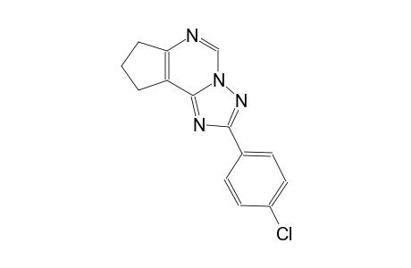 7H-cyclopenta[e][1,2,4]triazolo[1,5-c]pyrimidine, 2-(4-chlorophenyl)-8,9-dihydro-