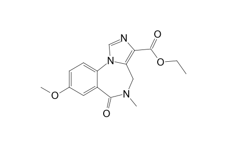 6-keto-8-methoxy-5-methyl-4H-imidazo[1,5-a][1,4]benzodiazepine-3-carboxylic acid ethyl ester