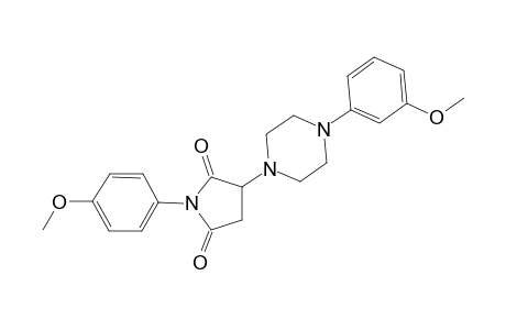 1-(4-Methoxyphenyl)-3-[4-(3-methoxyphenyl)-1-piperazinyl]-2,5-pyrrolidinedione