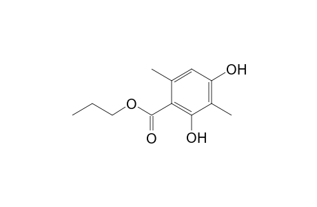 N-PROPYL_2,4-DIHYDROXY-3,6-DIMETHYLBENZOATE