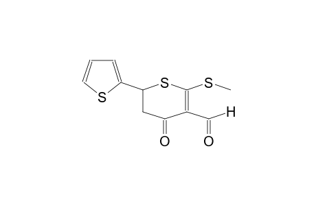 4-keto-2-(methylthio)-6-(2-thienyl)-5,6-dihydrothiopyran-3-carbaldehyde