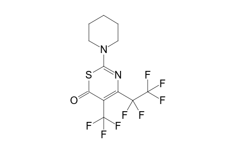 2-Piperidino-4-pentafluoroethyl-5-trifluoromethyl-6H-1,3-thiazin-6-one