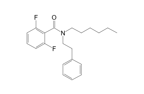 2,6-Difluorobenzamide, N-(2-phenylethyl)-N-hexyl-