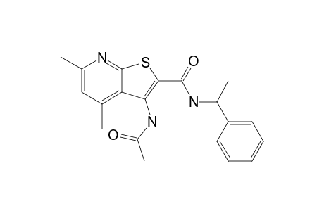 3-Amino-4,6-dimethyl-N-(1-phenylethyl)thieno[2,3-B]pyridine-2-carboxamide, ac derivative