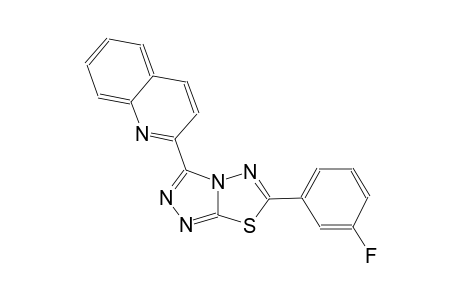 quinoline, 2-[6-(3-fluorophenyl)[1,2,4]triazolo[3,4-b][1,3,4]thiadiazol-3-yl]-