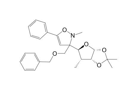 3-[(3aR,5S,6R,6aR)-2,2,6-trimethyl-3a,5,6,6a-tetrahydrofuro[4,5-d][1,3]dioxol-5-yl]-3-(benzyloxymethyl)-2-methyl-5-phenyl-isoxazole