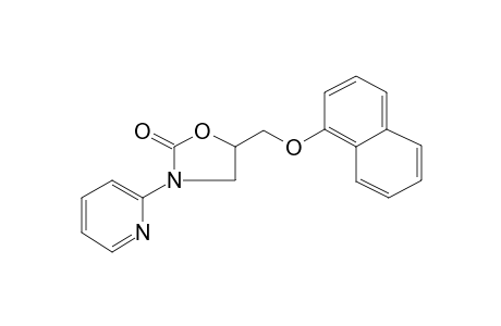 5-(1-Naphthyloxymethyl)-3-(2-pyridyl)-2-oxazolidone