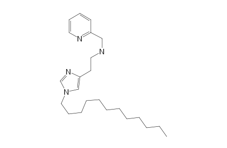 N(.alpha.)-(2-pyridylmethyl)-N-dodecylhistamine