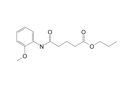 Glutaric acid, monoamide, N-(2-methoxyphenyl)-, propyl ester