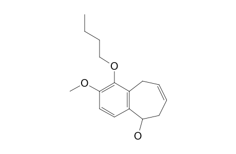 1-Butoxy-6,9-dihydro-2-methoxy-5H-benzocyclohepten-5-ol