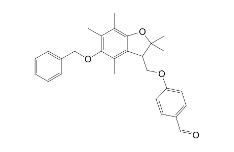 4-[(2,2,4,6,7-pentamethyl-5-phenylmethoxy-3H-1-benzofuran-3-yl)methoxy]benzaldehyde