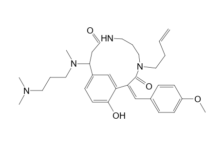 4,8-Diazabicyclo[10.3.1]hexadeca-1(16),12,14-triene-3,9-dione, 4-(3-butenyl)-11-[[3-(dimethylamino)propyl]methylamino]-15-hydroxy-2-[(4-methoxyphenyl)methylene]-