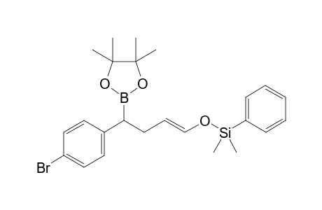 (E)-(4-(4-Bromophenyl)-4-(4,4,5,5-tetramethyl-1,3,2-dioxaborolan-2-yl)but-1-enyloxy)dimethyl(phenyl)silane