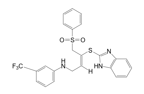 (E)-2-{{1-[(phenylsulfonyl)methyl]-3-(alpha,alpha,alpha-trifluoro-m-toluidino)propenyl}thio}benzimidazole