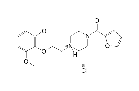 1-[2-(2,6-dimethoxyphenoxy)ethyl]-4-(2-furoyl)piperazin-1-ium chloride