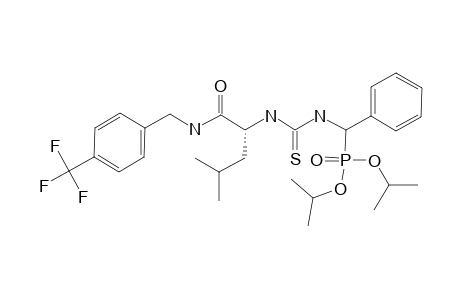 Diisopropyl-[3-[L-4-methyl-1-oxo-1-(4-(trifluoromethyl)-phenylamino)-pentan-2-yl]-thioureido]-(phenyl)-methylphosphonate