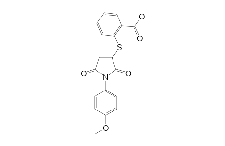 o-{[(2,5-dioxo-1-(p-methoxyphenyl)-3-pyrrolidinyl]thio}benzoic acid