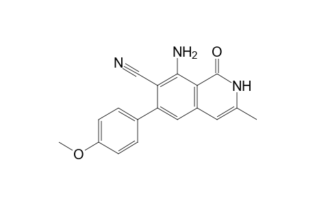 8-Amino-3-methyl-1-oxo-6-(4-methoxyphenyl)-1,2-dihydroisoquinoline-7-carbonitrile