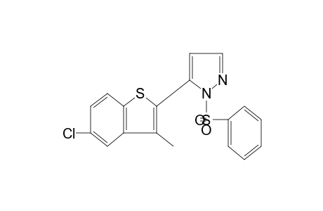 5-(5-chloro-3-methylbenzo[b]thien-2-yl)-1-(phenylsulfonyl)pyrazole