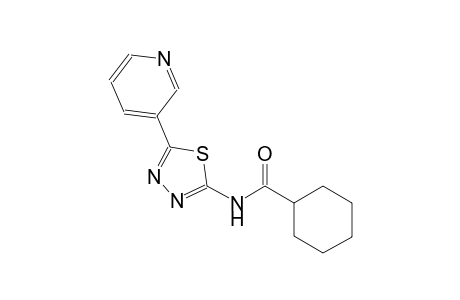 N-[5-(3-pyridinyl)-1,3,4-thiadiazol-2-yl]cyclohexanecarboxamide