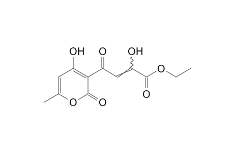 alpha,4-dihydroxy-gamma,2-dioxo-6-methyl-2H-pyran-3-crotonic acid, ethyl ester