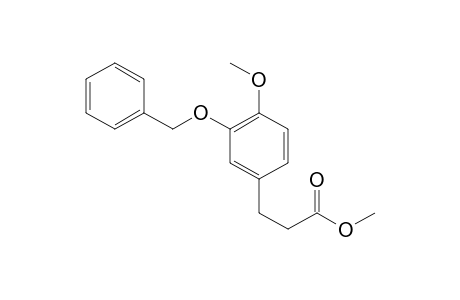 methyl 3-(3-benzyloxy-4-methoxy-phenyl)propanoate