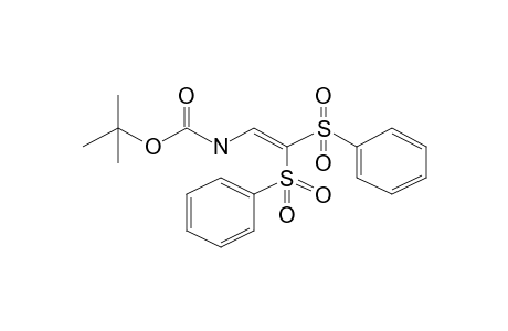 Carbamic acid, N-[2,2-bis(phenylsulfonyl)ethyl]-, t-butyl ester