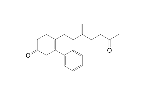 4-[3-(3-Oxobutyl)but-3-en-1-yl]-3-phenylcyclohex-3-en-1-one