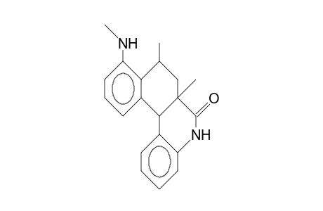 (2R*,3R*,5R*)-6a,8-Dimethyl-9-methylamino-5,6,6a,7,8,12b-hexahydro-naphth(2,1-C)quinolin-6-one