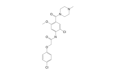 6'-chloro-2-(p-chlorophenoxy)-4'-[(4-methyl-1-piperazinyl)carbonyl]-m-acetanisidide