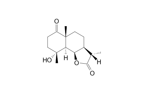 4.alpha.-Hydroxy-1-oxo-5.alpha.,11.beta.-H-eudesman-6.beta.,12-olide