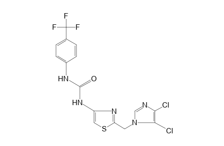 1-{2-[(4,5-DICHLOROIMIDAZOL-1-YL)METHYL]-4-THIAZOLYL}-3-(alpha,alpha,alpha-TRIFLUORO-p-TOLYL)UREA